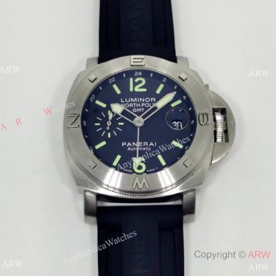 Copy Panerai North Pole GMT Luminor Pam 252 Limited Edition Blue Dial Watch